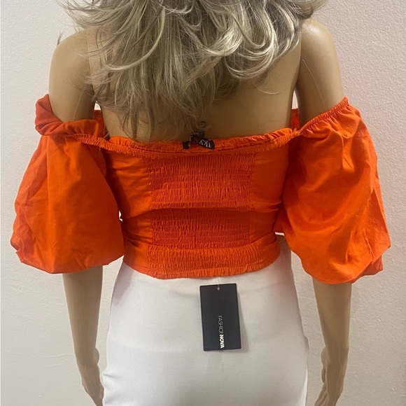 Ike&Me/Orange shoulder less/tamaño xl 97%cotton\3% spandex - Picture 1 of 5